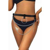 Zincirli Şık Deri Bel Harness - Brf923