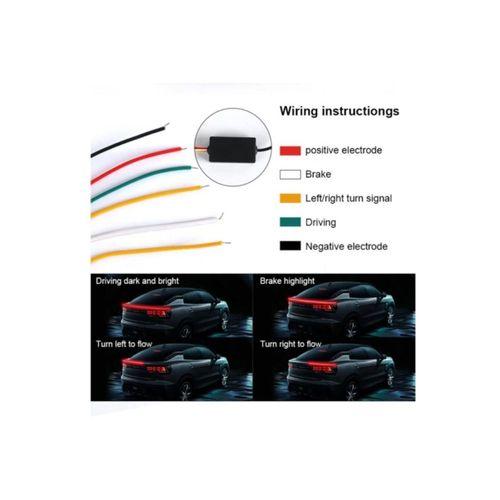 Işıklı Yapıştırma Bagaj Üstü Spoiler - Spoiler 120 Cm - Ledli Spoiler 120 Cm - Bagaj Üstü Spoiler