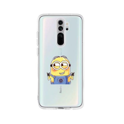 Redmi Note 8 Pro Minions Desenli Premium Şeffaf Silikon Kılıf