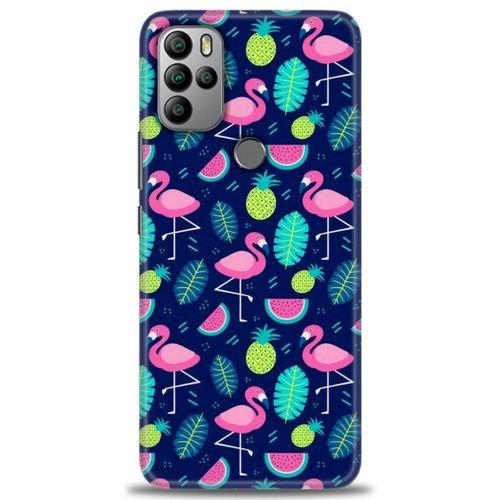 General Mobile GM 21 Pro Kılıf HD Baskılı Kılıf - Flamingo Ananas + Tam Ekran Koruyucu