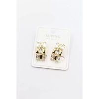 Taşlı Küpe - Altın