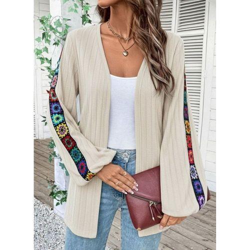 Kadın Uzun Kollu önü Açık şardonlu Kaşkorse Ceket