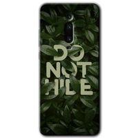 Xiaomi Mi 9T Kılıf Baskılı Kapak - Do Not Hide +Tam Kaplayan Mat Seramik