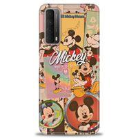 Huawei P Smart 2021 Kılıf HD Baskılı Kılıf - I Love Mickey + Tam Ekran Koruyucu