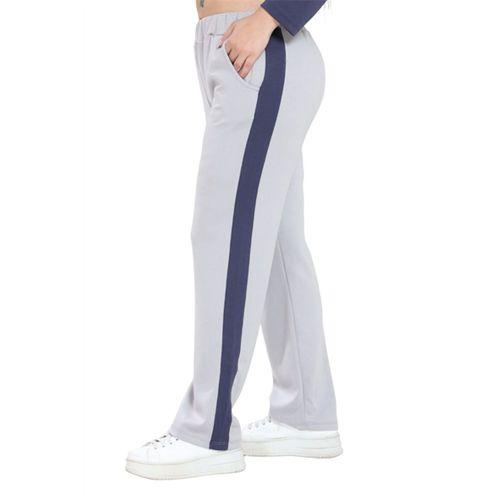 Melsay Butik Grimelanj Lacivert Renk Bloklu Modal Kadın Eşofman Takımı