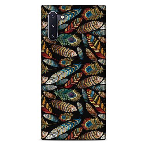 Samsung Galaxy Note 10 Kılıf Desenli Özel Seri Tüyler (28) Arka Kapak
