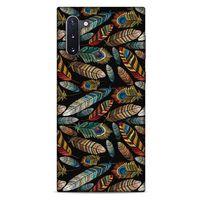Samsung Galaxy Note 10 Kılıf Desenli Özel Seri Tüyler (28) Arka Kapak