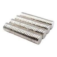 50 Adet 10x2mm Yuvarlak Neodyum Mıknatıs Güçlü Magnet Nikel Kaplamalı