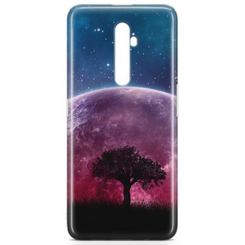 Oppo Reno2 Z 2019 Kılıf Kızıl Ay Arka Kapak Koruma Desenli Full Koruyucu