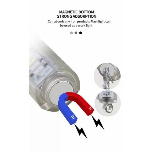 Profesyonel Tg Led Güçlü 8 Modlu Type-c 1000 Lümen Polis Çakarlı Şarjlı El Feneri