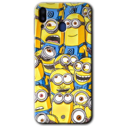 Potkal Hediye Fabrikası Samsung Galaxy M20 Kılıf HD Desen Baskılı Arka Kapak - Minion Ordusu