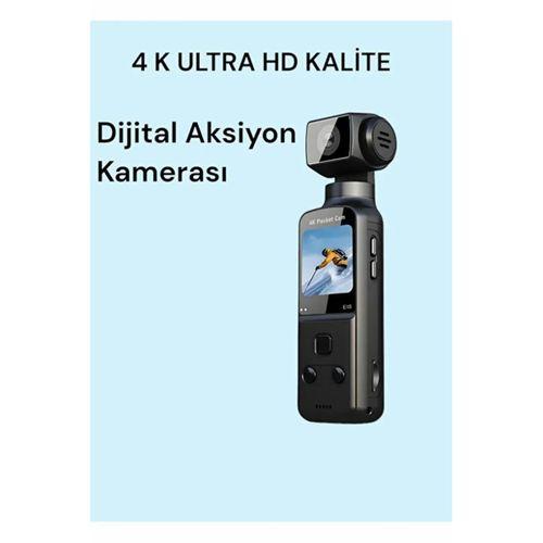 4k Ultra Hd 270° Döndürülebilir Su Geçirmez Wifi Vlog Spor Ve Aksiyon Kamerası
