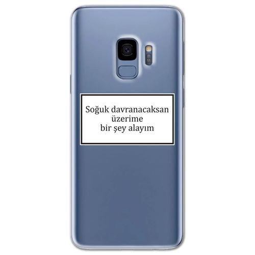 Galaxy S9 Kılıf HD Yazı Baskılı Silikon Arka Kapak - Yazı 8