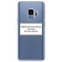 Galaxy S9 Kılıf HD Yazı Baskılı Silikon Arka Kapak - Yazı 8