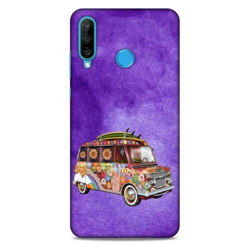Retro (39) Desen Liquid Crystal Kılıf Renkli Huawei P30 Lite Kılıf