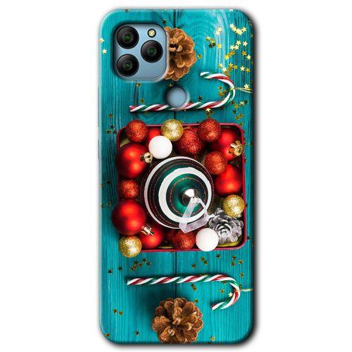 General Mobile GM 22 HD Baskılı Kılıf + 9D Tam Ekran Koruyucu - Christmas