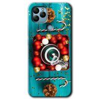 General Mobile GM 22 HD Baskılı Kılıf + 9D Tam Ekran Koruyucu - Christmas