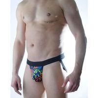 Erkek Renkli Desenli Jockstrap İç Giyim