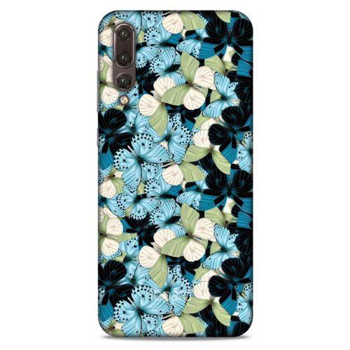 Huawei P20 Pro Kılıf Kelebek Etkisi (26) Tpu Silikon Kılıf Sarı Kırmızı