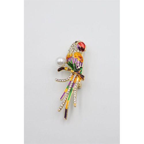 Papağan Broş - ÇOK RENKLİ