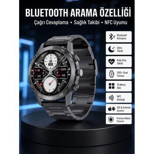 Çağrı Cevaplama Sesli Asistan Çoklu Dil Desteği 5 0 Bluetooth Akıllı Saat