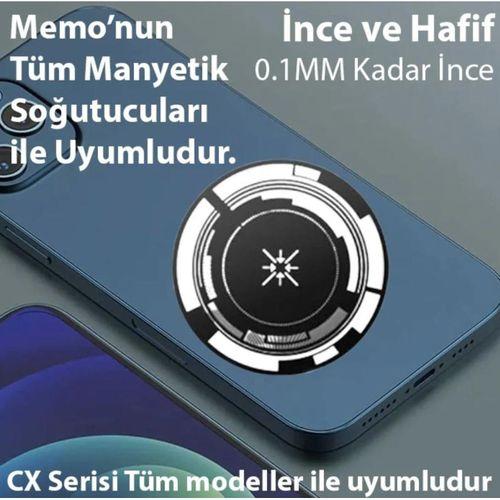 Zhltools Manyetik Metal Halka - Memo Telefon Soğutucu Uyumlu CX07-CX08 ve Manyetik Tüm modeller