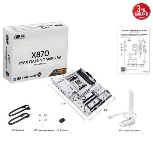 ASUS X870 MAX GAMING WIFI 7 AMD ANAKART BEYAZ