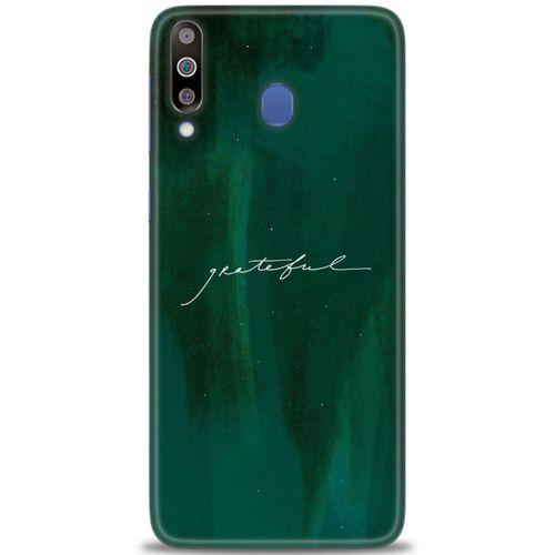 Samsung Galaxy M30 Kılıf HD Baskılı Kılıf - Grateful + Tam Ekran Koruyucu