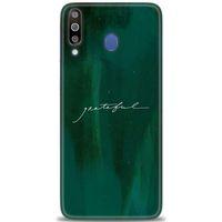 Samsung Galaxy M30 Kılıf HD Baskılı Kılıf - Grateful + Tam Ekran Koruyucu