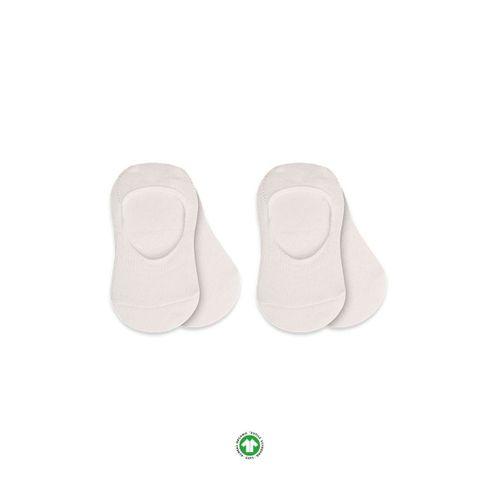 Bistyle Bistyle 2'Li Penye Babet Silikonlu Basic Çorap 30104 Ekru Ekru