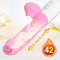 V30 - Şarjlı Akıllı Isıtmalı İleri Geri ve Dil Hareketli G-Spot ve Klitoris Emiş Uyarıcı 2 in 1 Rabbit Vibratör