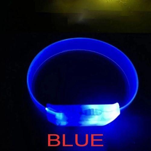 3 Modlu Pilli Led Işıklı Esnek Parti Bilekliği Mavi - Lisinya