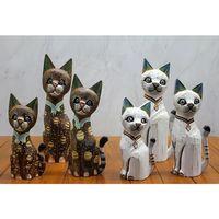 Ahşap 3'lü Kedi Seti 30 Cm Okas:2
