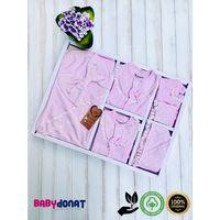 Dantelli Kız Bebek 10 Parça Kız Bebek Hastane Çıkışı Kutulu %100 Pamuk