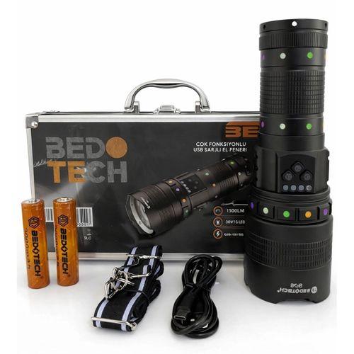 Bedotech Bd-2 30w Tg Led Alüminyum Alaşımlı Zoomlu Type-c  El Feneri