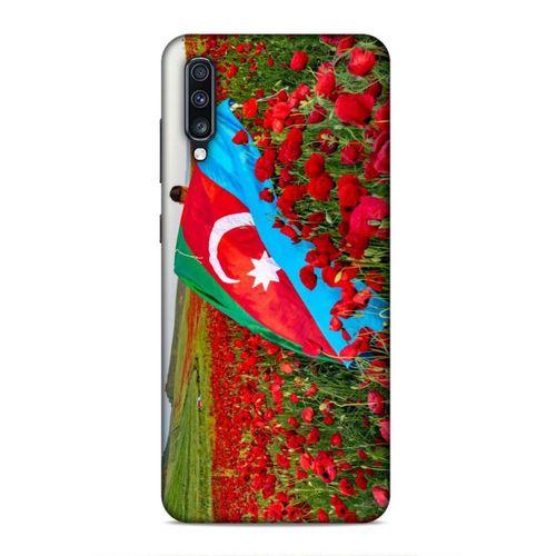 Samsung Galaxy A70 Uyumlu Kılıf Azarbaijan (8) Baskılı Kılıf Azərbaycan Lale