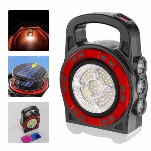 P-6678c Dış Mekan Solar Şarj Işığı Çok Fonksiyonlu Projektör Hazine Güçlü Işık El Feneri