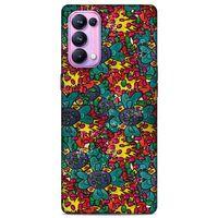 Lopard Oppo Reno 5 Pro 5G Uyumlu Kılıf Soyut Sanat (29) Baskılı Arka Koruma Kılıfı