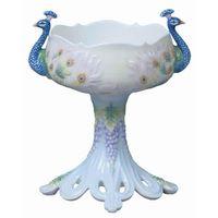 VERONESE BİBLOLAR › Wise Porselen-TAVUSKUŞU TABAK-11,5*11,5*16,5 CM-JAP20277AA