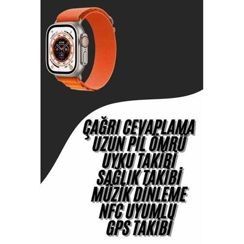 Ultra Max Kordon Kilitli Akıllı Saat Amoled Ekran Titreşimli Çağrı Cevaplayabilen