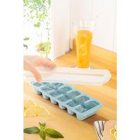 Kapaklı Büyük Boy Buz Kalıbı 12 Gözlü Buzluk Mavi