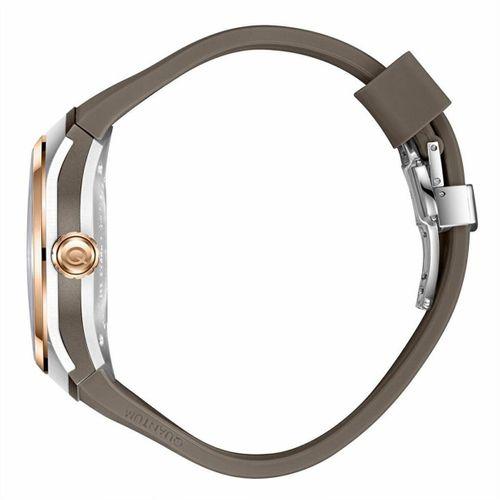 Quantum QMG1203.866 Otomatik Silikon Açık Kahverengi Safir Cam 10 ATM 43 mm Erkek Kol Saati
