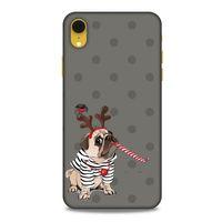 Animax Boynuzlu Pug Apple iPhone XR Kılıf Desenli Silikon