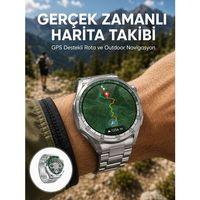 Premium Amoled Akıllı Saat Gps Harita Desteği Bluetooth Arama Sağlık Takipli Yeni Nesil