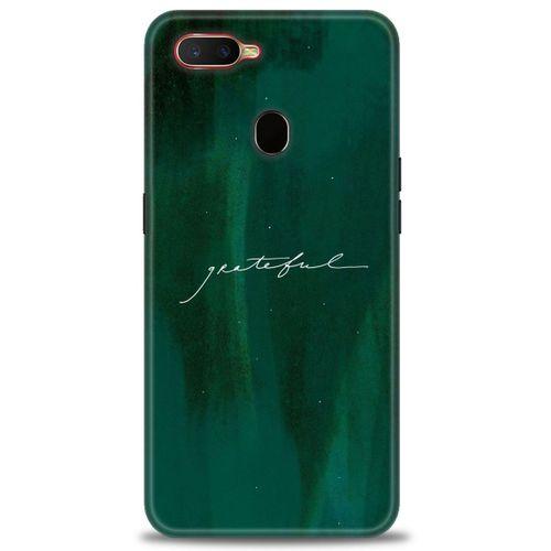 Oppo A5S Kılıf HD Baskılı Kılıf - Grateful + Tam Ekran Koruyucu