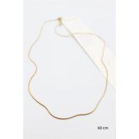 Yılan Zincir Kolye - 60cm - Altın