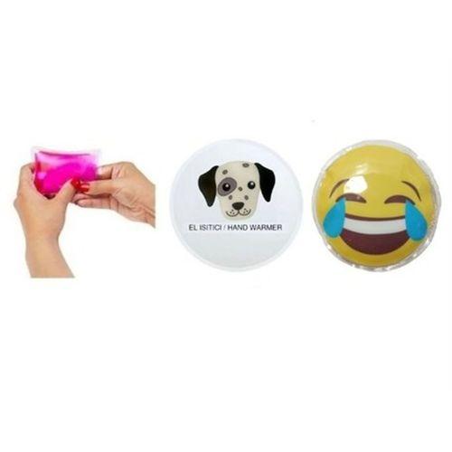Gülen Emoji,Köpek Cep Sobası,El Isıtıcı,2 Adet Sıcak Su Torbası Pvc  9Cm
