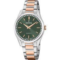 Festina F20620/2 Quartz Çelik Rose/Gri Yeşil Kadran 36 mm Kadın Kol Saati