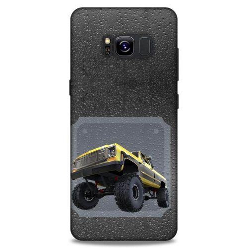 Lopard Samsung Galaxy S8 Uyumlu Kılıf PickUpX (22) Tam Koruma Kılıfı Sarı Siyah