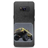 Lopard Samsung Galaxy S8 Uyumlu Kılıf PickUpX (22) Tam Koruma Kılıfı Sarı Siyah